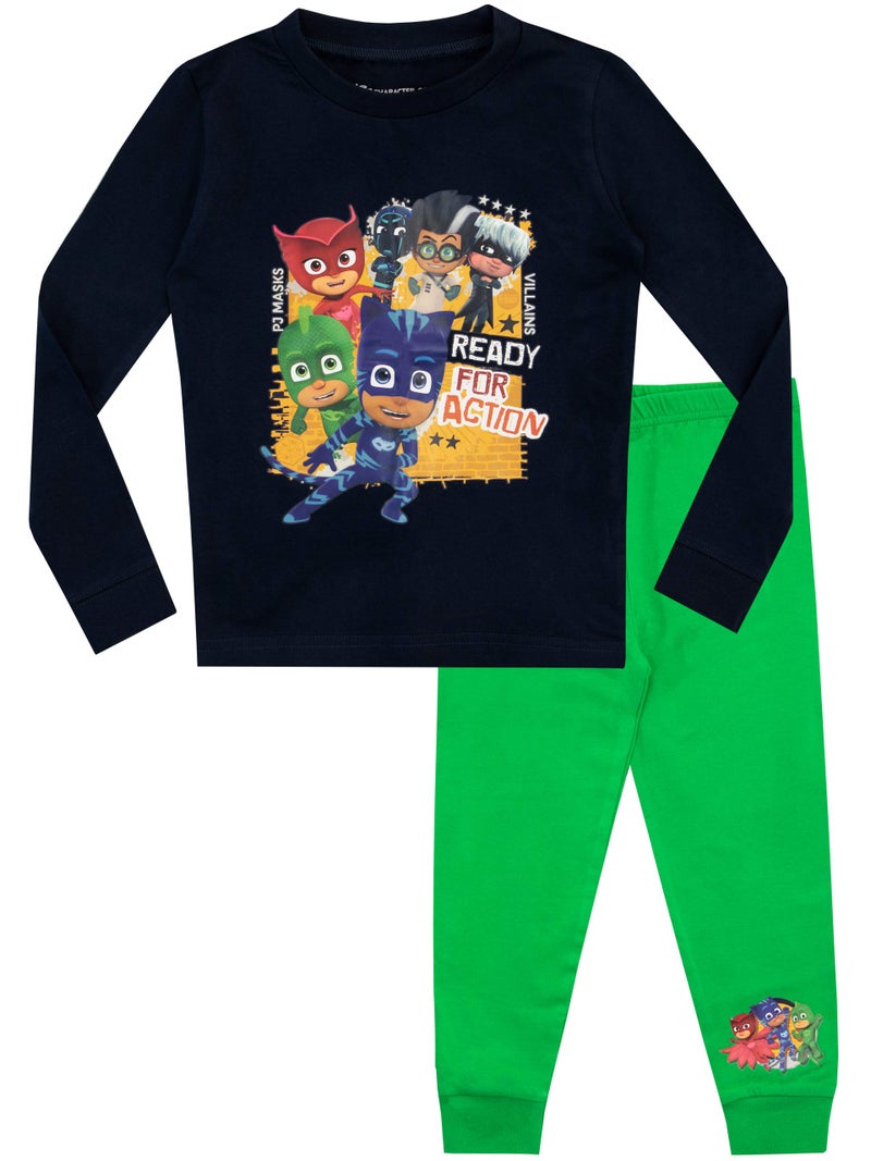 PJMASKS PJ Masks Boys Catboy Owlette Gecko Pajamas Multicolored Size 2T - Image 1